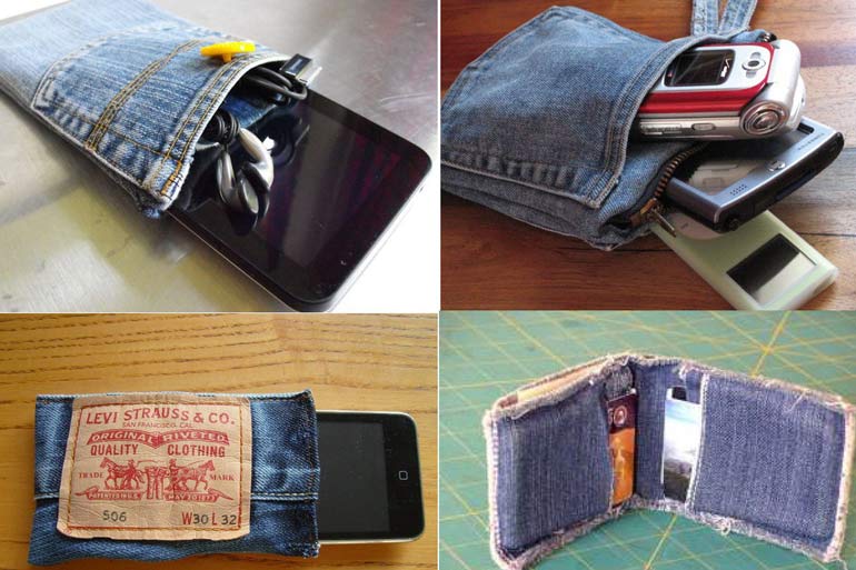 10 креативных поделок из старых джинсов своими руками