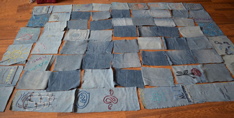 10 креативных поделок из старых джинсов своими руками